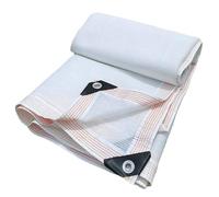 Hbbgdiy Panno da tonalità Bianco da 9.8x6.6 Piedi con mandato Bianco con Resistenza ai Raggi UV, Tessuti e Anelli di Massa Resistente ai Raggi UV per la Copertura delle Piante, la Serra, Il fienile e