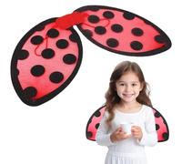 Hbbgdiy Prop di Coccinella di Applicazione del Costume Carino per Ragazze Cosplay Pieghevole Coccinella i Bambini Vestiti per la Festa di Halloween teatro per esibizioni e Decorazioni