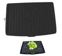 Hbbgdiy Scolapiatti Scolapiatti in plastica da cucina 17, 6x12, 2 pollici Vassoio con drenaggio laterale Tappetino inclinato per scaffale e piano di lavoro della cucina