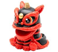 Hbbgdiy Solar Lions Dance Toy Auto Dashboard Decorazioni Bobblehead a energia Solare in Stile Cinese Lions Dance Toy Lucky Crafts Kids Kids, Decorazioni per la casa, Ornamento