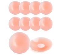 hbblie Couvre-tétons en Silicone pour Femmes avec autocollant de Poitrine 5 paires de soutiens-Gorge Sans Bretelles ronds Invisibles collants réutilisables