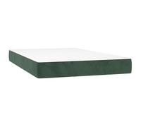 HBBMGYD Materasso a molle insacchettate Velluto Verde Scuro 120x220x20 cm | Notte riparatrice, superficie vellutata ipoallergenica, tenuta ferma, assoluto silenzio, indipendenza dei movimenti