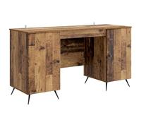 HBBMGYD Stůl Staré Dřevo 142,5 x 50 x 75 cm Kompozitní Dřevo | Mobile per interni ed esterni, portaoggetti integrati, design contemporaneo, materiale resistente, finitura in legno antico