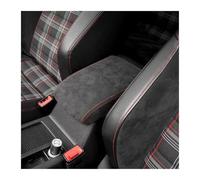 HBBTUTGK Auto Borsa Portaoggetti Console Centrale Organizzatore Supporto Copertura Vano Portaoggetti Vassoio per Bracciolo per VW per Golf 7 2014-2020(Red Line)