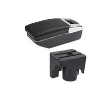 HBBTUTGK Per VW per Golf 5 6 per J&Etta 5 per Sagitar Auto Scatola Portaoggetti per Bracciolo Doppio Strato Scatola Portaoggetti Console Centrale(A Black Line No USB)