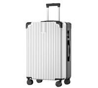 HBBursts Bagagli Rigidi, Valigia Trolley Con Ruota Girevole Ad Alto Volume, Design Di Separazione Dello Spazio, Resistente Alle Cadute E Alla Pressione (Color : 24, Size : Black White)