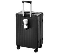 HBBursts Trolley Rigido Espandibile, Con Ruota Girevole Silenziosa, Lucchetto A Combinazione, Valigia Grande, Antipolvere E Impermeabile (Color : 20 Rack, Size : Black)