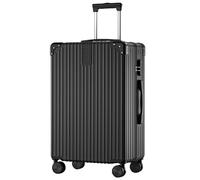 HBBursts Trolley Rigido Espandibile, Con Ruota Girevole Silenziosa, Lucchetto A Combinazione, Valigia Grande, Antipolvere E Impermeabile (Color : 22, Size : Black)