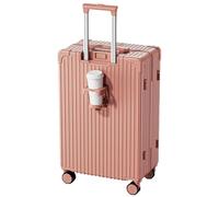 HBBursts Valigia Rigida, Trolley Con Ruota Universale Girevole Ad Alto Volume Con Borsa For Il Trasporto, Resistente A Cadute E Pressione, Non Facile Da Deformare (Color : 24 Rack, Size : Rose)