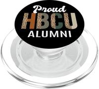 HBCU Grad Nero Donne Grad, Black College Alumni Leopard PopSockets PopGrip per MagSafe