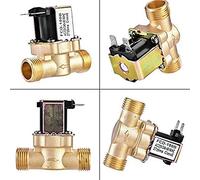 HBDCRJGE Valvola G1/2 ''Elettrovalvola a solenoide elettrica in Ottone N/C 12v 24v 220v G3/4'' Flussostato Ingresso Aria Acqua for valvola scaldabagno Solare(220v,0.5 inch)