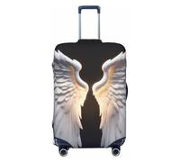 HBDVHZ Copertura per bagagli con stampa ala d'angelo, accessori da viaggio leggeri alla moda, Nero , L