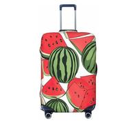 HBDVHZ Copertura per bagagli con stampa anguria rossa, accessori da viaggio leggeri alla moda, Nero , L