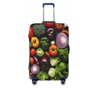 HBDVHZ Introduzione di varie verdure stampa copertura bagagli, moda accessori da viaggio leggeri, Nero , S