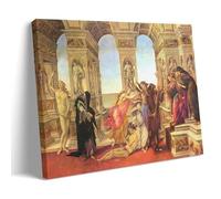 HBEOOP Stampa artistica da parete su tela, motivo: Sandro Botticelli (Calunnia di Apelle), decorazione artistica da parete per soggiorno e camera da letto, 20 x 30 cm