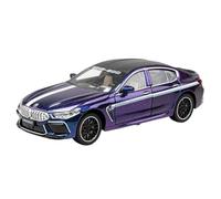 HBEUBUOEB Veicoli Motore Scala Preassemblati 1:24 Per Bmw M8 MH8 800 Supercar In Lega Di Metallo Pressofuso Modello Di Auto Da Collezione Hobby Libreria Computer Ornamento Regalo(Purple with box)