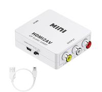 HBFQMDJLX Convertitore da HDMI a AV, mini adattatore video per Smart Box e set-top box a vecchia TV, con uscita RCA