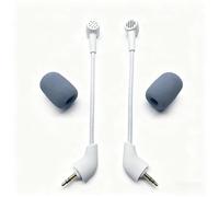 HBFQMDJLX Microfono di ricambio bianco per cuffie Hurricane II versione 2021, microfono rimovibile plug-and-play da 3,5 mm per comunicazioni vocali chiare nei giochi e in streaming
