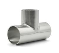 HBGNZU 1 pz Accessori Sanitari a T Saldati a Fermaporta Diametro Esterno, Acciaio Inox 304/316L Grado Alimentare Produzione Propria. SS316L, OD76 mm
