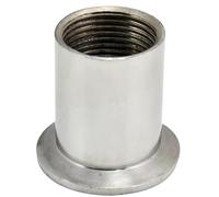HBGNZU 1 pz BSP Sanitario in Acciaio Inox SS304 Ghiera Filettata Femmina Raccordi Tri-Clamp Adattatori(1-1/2")