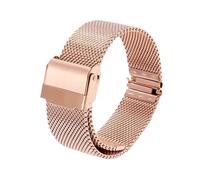 HBGRVCKS Cinturino for orologio in maglia di acciaio inossidabile a sgancio rapido da 12-24 mm, cinturino di ricambio universale for uomo e donna(Rose gold,21mm)