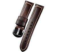 HBGRVCKS Cinturino For Orologio In Vera Pelle Da 18-26 Mm, Unisex, For Orologio Al Quarzo O Smartwatch, Cinturino Di Ricambio.(1 color - silver buckle,18mm)