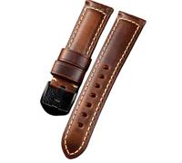 HBGRVCKS Cinturino For Orologio In Vera Pelle Da 18-26 Mm, Unisex, For Orologio Al Quarzo O Smartwatch, Cinturino Di Ricambio.(4 colors - black buckle,18mm)
