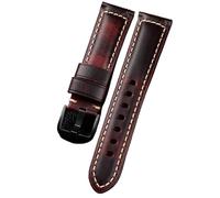 HBGRVCKS Cinturino For Orologio In Vera Pelle Da 18-26 Mm, Unisex, For Orologio Al Quarzo O Smartwatch, Cinturino Di Ricambio.(5 colors - black buckle,19mm)