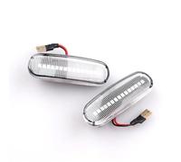 HBGURM 2 Pezzi Di Segnale Di Svolta Dinamico A LED Indicatore Laterale Ripetitore Lampada Per Peugeot Per Bipper 2008-2019 Freccia Laterale(Dynamic Crystal)