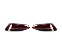 HBGURM Coppia Di Fanali Posteriori A LED Per VW Per Golf 7 Mk7 7.5 Mk 7.5 2013-2020 Con Flusso D'acqua Intermittente E Freno A LED (Red Clear 2PCs)