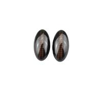 HBGURM Coppia Indicatori Di Direzione Dinamici Luce Di Posizione Laterale Luce Lampeggiante Sequenziale Per Peugeot 307 206 407 107 607 Freccia Laterale(Black)