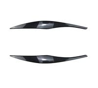 HBGURM Copri Faro Lente per B&MW Serie 3 E90 E91 Berlina Touring 2005 2006 2007 2008 2009 2010 2011 2 Pezzi ABS Nero Lucido Sopracciglia Faro Palpebra Accessori Auto(Carbon Look)