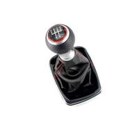 HBGURM Pomello Leva Cambio 1J0711113 Pomello Del Cambio A 5 Marce Da 12 Mm Con Cuffia Per VW Per Bora MK4 Per Golf GTI R32 Per Jetta 1998-2006