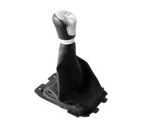 HBGURM Pomello Leva Cambio Per Ford Per Ecosport 2013 2014 2015 2016 2017 2018 Copri Cuffia Pomello Del Cambio Manuale Stile Auto In Similpelle Nera(6 Speed Silver)
