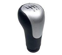 HBGURM Pomello Leva Cambio Per Ford Per Fiesta MK6 Per Fusion Per Transit Per Connect 2003-2008 Copri Cuffia Pomello Cambio(6 Speed Silver)