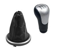 HBGURM Pomello Leva Cambio Per Ford Per Fiesta MK6 Per Fusion Per Transit Per Connect 2003-2008 Copri Cuffia Pomello Cambio(5 Speed Silver Case)