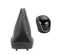 HBGURM Pomello Leva Cambio Per Ford Per Mondeo 4 Mk4 IV 2007-2014 Copri Cuffia Leva Cambio Con Impugnatura Speed Ball(Black 5 Speed 2Pcs)