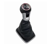 HBGURM Pomello Leva Cambio Per VW Per Golf 4 IV MK4 GTI R32 Per Bora Per Jetta 1999-2004 Cuffia Pomello Cambio Copri Custodia Collare Leva(6 Speed F)