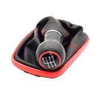 HBGURM Pomello Leva Cambio Per VW Per Golf 4 IV MK4 R32 E Per Bora MT 1999-2004 Cuffia Leva Cambio 12 Mm(6 Speed E)