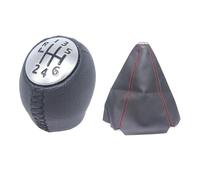 HBGURM Pomello Leva Cambio Pomello Del Cambio A 6 Marce Con Impugnatura In Pelle Per Nissan Per Interstar(Red)