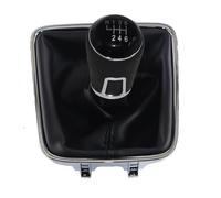 HBGURM Pomello Leva Cambio Pomello Del Cambio Manuale A 5/6 Marce Con Cuffia Copri-cuffia Nera Per VW Per Golf Per Plus 2005-2014(6 speed set)