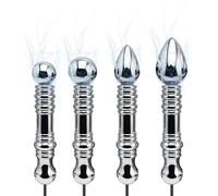 HBHYU Accessori BDSM Butt Plug anale S/M/L/XL Plug anale grande in metallo Palline anali SM Giocattoli sessuali for uomini Donne Coppie(M)