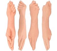 HBHYU BDSM Pugno A Doppia Testa Falli Anali con Pugno a Mano, Dildo con Fisting Lungo da 36 cm Plug anale con Mano Grande for Donne Uomini Lesbici(Fleisch)