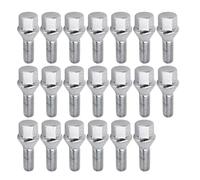 HBIS Compatibile con per E90 E91 E92 E93 1975-2012 M12x1.5 26mm SW17 Set 20x Bulloni per Ruote in Lega Dadi Accessori Auto Bulloni per Ruote Colonnette Bulloni Cerchio