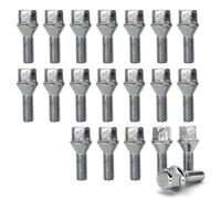 HBIS Compatibile con per Serie 3 per E21 E30 E36 1975-2012 20x Accessori Auto in Lega Bullone Ruota Lug Nut Stud M12x1.5x26 17mm Hex Wheel Steel Lug Colonnette Bulloni Cerchio