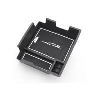 H onsole Centrale Vassoio Vassoio Portaoggetti Per Bracciolo Per Auto Contenitore Organizer Console Centrale Compatibile Con Ford Per Everest Per Ranger PX Per MK2 2016-2021(White silicone pad)