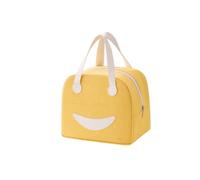 HBJDDMP Borse Termiche Borsa Termica per Il Pranzo con Motivo A Sorriso, Impermeabile E Leggera, Ideale da Portare in Ufficio Tutti I Giorni.