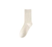 HBJDDMP Calzini Bianchi Cinque Paia O più di Calze al Ginocchio Unisex A Blocchi di Colore, Stile retrò, Versatili E Casual