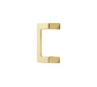 HBJzxlOK Maniglia per mobili antica quadrata in lega di zinco, pomelli per ante di armadietti per vino, coppia di tiranti neri per cucina(1Pair Gold 64mm)