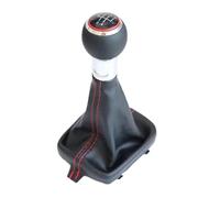 HBKYGH Auto Copri Leva Del Cambio Pomello Del Cambio Manuale A 6/5 Marce Per Audi Per A3 S3 8P 2003-2013(5 Speed)
